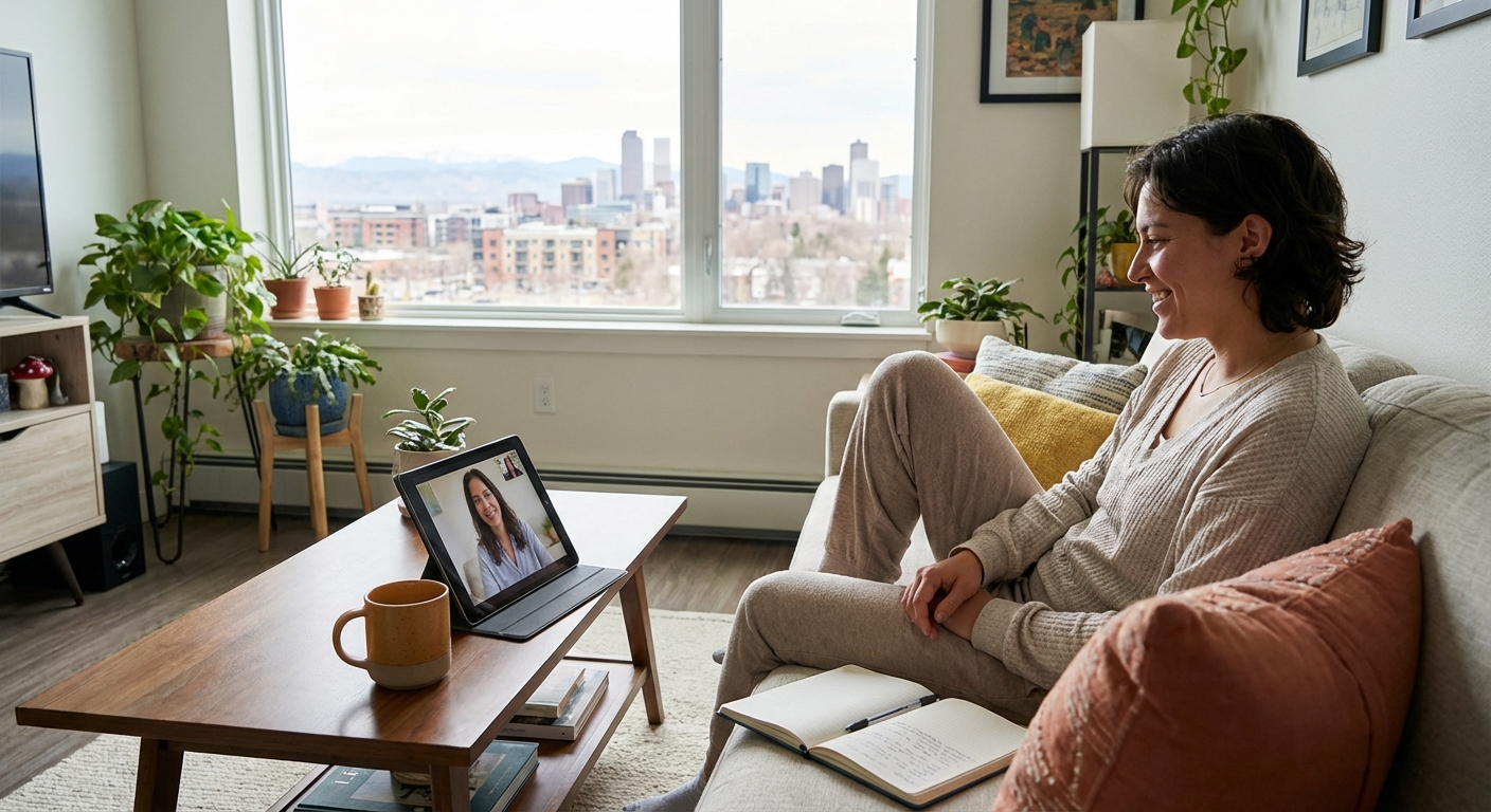 Telehealth psychiatry enables families to participate in mental health care from anywhere, making ongoing support easier and more accessible.